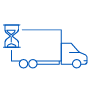 Delayed material delivery