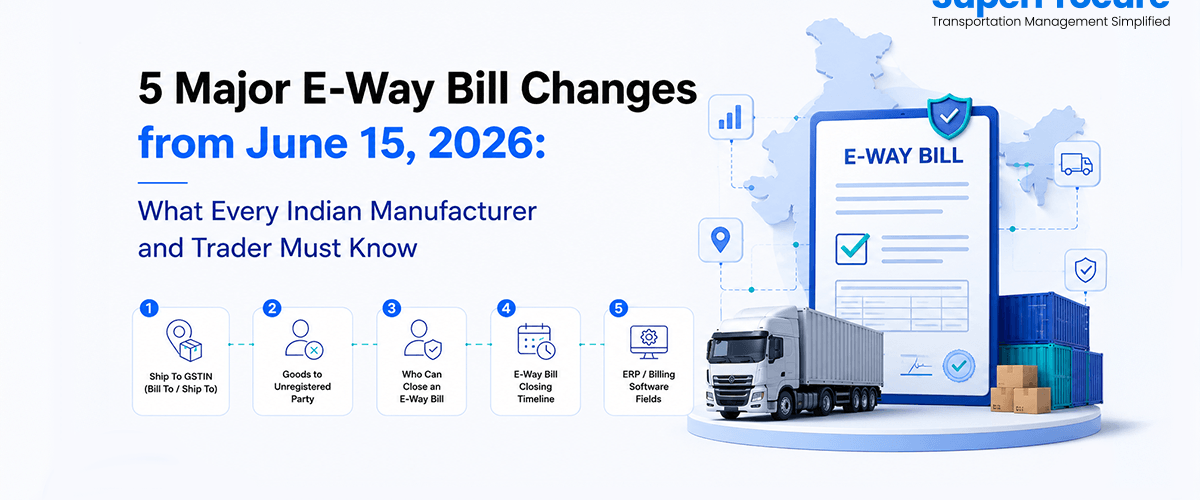 5 Major E-Way Bill Changes from June 15, 2026: What Every Indian Manufacturer and Trader Must Know